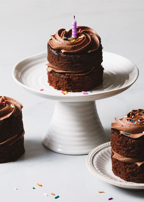 Chocolate Mini Cakes Recipe - Style Sweet Healthy Mini Cake Recipes, Mini Chocolate Layer Cake, Mini Homemade Cake, Small Cakes Recipe, Chocolate Mini Loaf Cakes, Tiny Cake Recipe, Small Cakes Ideas Minis, Chocolate Cake For Kids, Mini Chocolate Cake Recipe