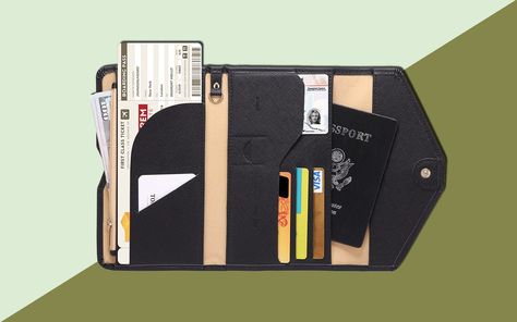 The Best-selling Travel Wallet on Everyone's Amazon Wish List | See why Amazon users can't get enough of this multi-purpose wallet. Carry On Essentials, Pose Fotografi, Amazon Travel, Document Folder, Card Pouch, Passport Case, Documents Organization, Passport Wallet, Wallet Organization