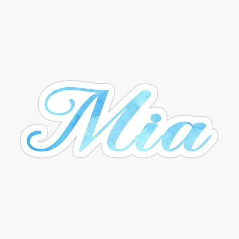 Mia Name Design, Kayla Name, Aesthetic Name, Mia Aesthetic, Aesthetic Names, Name Design, Blue Style, Art Blue, Name Art