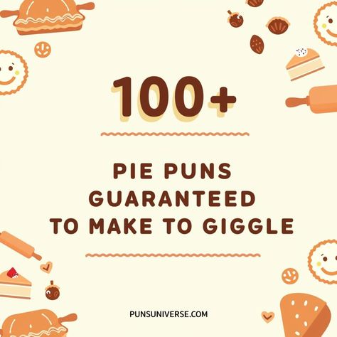 🥧 Get ready to roll with laughter! Dive into our collection of 100+ pie puns that are absolutely crust-worthy and guaranteed to make you giggle! Whether you're a fan of apple pie or cherry pie, these puns will fill your day with delight. Perfect for sharing with fellow pie enthusiasts or simply enjoying a slice of humor yourself. Don’t wait to Pye-nd a moment, save this pin and let the pun war begin! 😄 #puns #PiePuns #BakingHumor #PunLovers #PieLovers #LaughOutLoud #FoodHumor #FunWithPuns #SweetToothFun Pie Puns Funny, Pie Quotes Funny, Apple Puns, Pie Puns, Pie Quotes, Thanksgiving Puns, Bee Puns, Sweet Roll Recipe, Kinds Of Pie