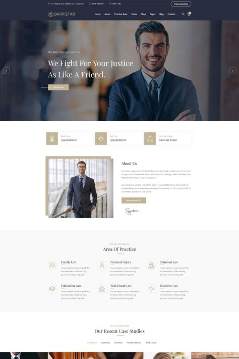 Barristar is a WordPress theme designed for law firms, lawyers, and attorneys to create professional and modern websites. It offers a range of features and functionalities to showcase legal services, case studies, attorney profiles, and more. Legal Website Design, Law Website Design, Lawyer Website Design, Law Firm Website Design, Law Firm Branding, Website Layouts, Business Web Design, Wordpress Theme Design, Join Our Team