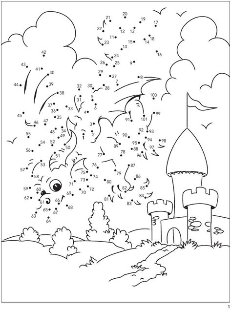 Magical Friends Dot-to-Dot Fun!: Count from 1 to 101 -- 5 sample pages with answers Connect The Dots Printable Difficult, Dot To Dot Printables For Kids Free, Connect The Dots Printable For Kids, Dot Coloring Pages Free Printable, Free Printable Dot To Dot, Dot Coloring Pages, Printable Dot To Dot, Dot To Dot Puzzles, Dot To Dot Printables