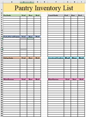 Free Online / Printable Pantry Inventory List | Access Anywhere Prepper Pantry Inventory List, Pantry List Inventory Free Printables, Pantry Inventory Printable Free, Pantry Inventory Sheet, Pantry Essentials List, Kitchen Inventory List, Freezer Inventory Printable, Pantry Inventory Printable, Pantry Staples List