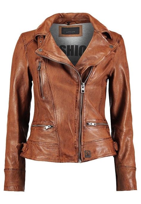 831c2f88a604a07ca94314b56a4921b8desc45967037ri Tan Leather Jackets, Moto Vintage, Distressed Jacket, Leather Jacket Style, Real Leather Jacket, Moto Style, Stylish Jackets, Leather Motorcycle Jacket, Brown Leather Jacket