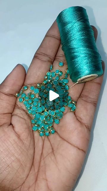 Blouse Sleeve Hand Work Design, Hangings For Blouse Hands, Diy Blouse Work Designs, Hand Work Embroidery Blouse Neck Design, Easy Blouse Design, Kundan Blouse Designs, Blouse Back Neck Embroidery Designs, Dress Hands Design, Beads Work Embroidery Design