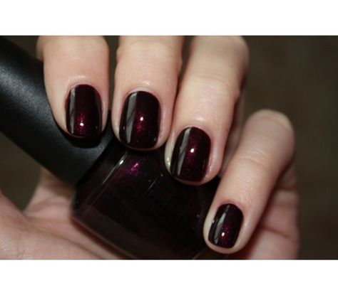 OPI Colors You Need To Know Dark Cherry Red Nails, Opi Polish Colors, Opi Black Cherry Chutney, Dark Red Nail Polish, Cherry Chutney, Cherry Red Nails, Opi Black, Dark Cherry Red, Popular Nail Colors