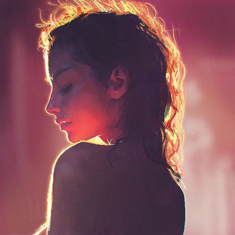 Ilya Kuvshinov, Profile Drawing, Figurative Kunst, 얼굴 드로잉, Face Profile, Digital Painting Portrait, Portrait Lighting, Shotting Photo, Photographie Portrait Inspiration