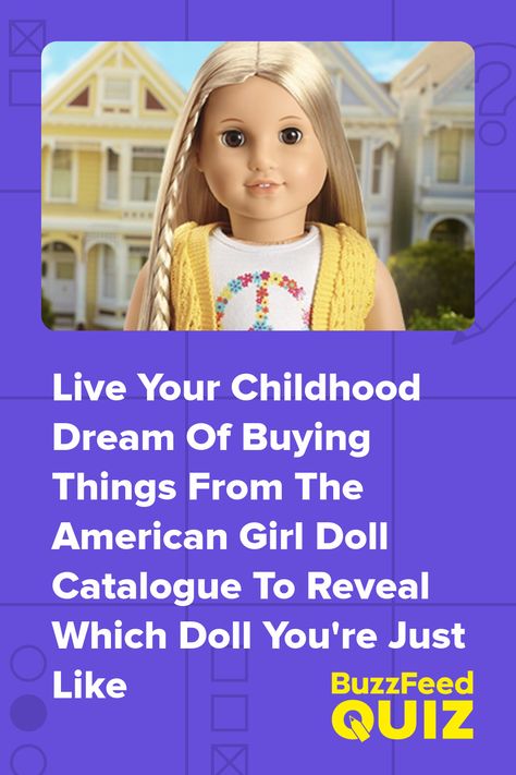 Personality Quizzes Buzzfeed, Quizzes Buzzfeed, Fun Personality Quizzes, Celebrity Quizzes, Buzz Feed, American Girl Accessories, Fun Personality, Childhood Dream, America Girl