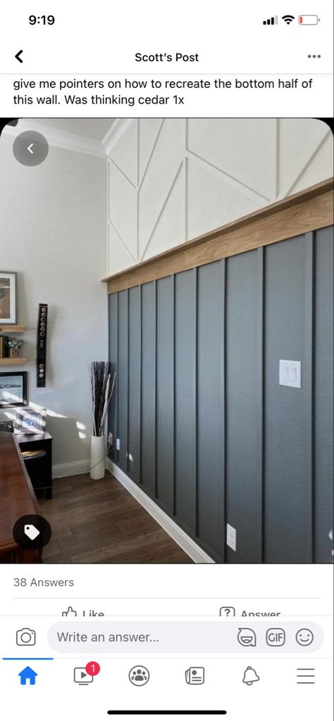 Black Vertical Shiplap, Wood Trim Walls, 80s Kitchen, Vertical Shiplap, Board Batten, Focus Wall, Board And Batten Wall, White Shiplap, Up House