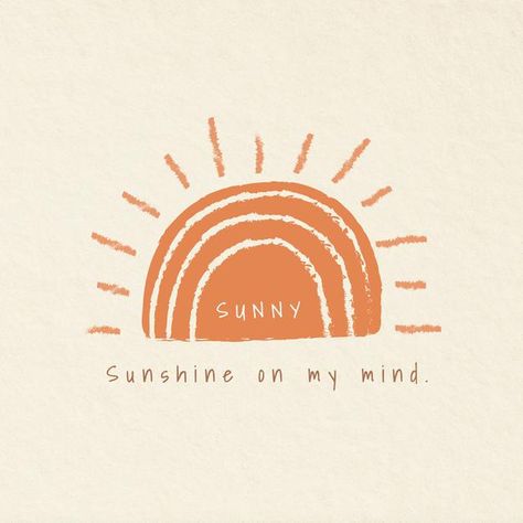 Sol Aesthetic, Sunny Aesthetic, Summer Typography, Sunny Room, Sunshine On My Mind, Summer Logo, Beach Logo, Poster Idea, Sun Logo