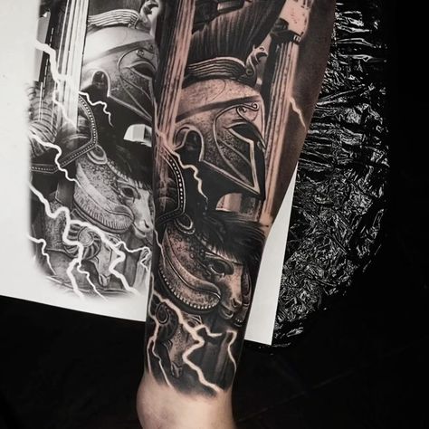 Adam Blakey’s Instagram profile post: “⚔️ARES⚔️ God of war @cheyenne_tattooequipment @killerinktattoo @worldfamousink @butterluxe_uk #ares #arestattoo #greekmythologytattoos…” Ares Tattoo, Ares God, Greek Mythology Tattoos, Mythology Tattoos, Greek Tattoos, Full Sleeve Tattoos, Chest Tattoo, Arm Sleeve, Greek Mythology