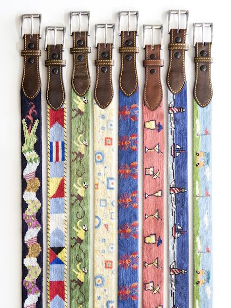 nice belts I Love Beards, Needlepoint Belt, Needlepoint Finishing, Preppy Man, Men's Gifts, Needlepoint Belts, Kids Belt, Needle Point, Nautical Fashion