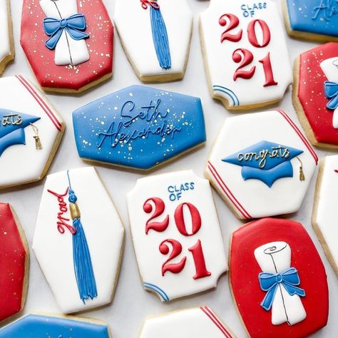 @crumbsbycarly Cookie Recipes Decorating, No Bake Sugar Cookies, Cookie Pictures, Cut Out Cookie Recipe, Graduation Tassel, Royal Iced Cookies, Paint Cookies, Graduation Cookies, Sugar Cookie Designs