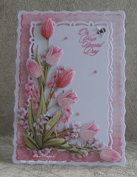 Into Summer Expansion pack: Carnation Crafts Anniversary Cards, Floral Birthday Cards Handmade, Card Ideas With Flowers, Carnation Crafts Cards, Feminine Birthday Cards, Floral Cards Handmade, Flower Card Ideas, Tulip Card, Wedding Fairy