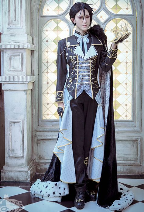 Black Angel Costume, Masquerade Outfit, Prince Clothes, King Outfit, Angel Costume, Sebastian Michaelis, Sun Rise, Medieval Costume, Male Cosplay