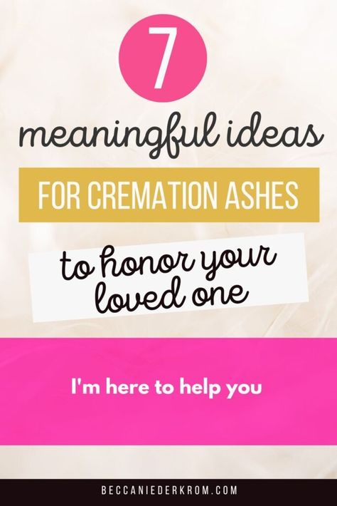 Honoring Their Memory: 7 Meaningful Ideas for Cremation Ashes - Becca Niederkrom Internment Of Ashes Ceremony, Cremation Ashes Ideas, Cremation Ashes, Ceremony Programs, Program Ideas, French Culture, Memorial Garden, Celebration Of Life, Beautiful Words