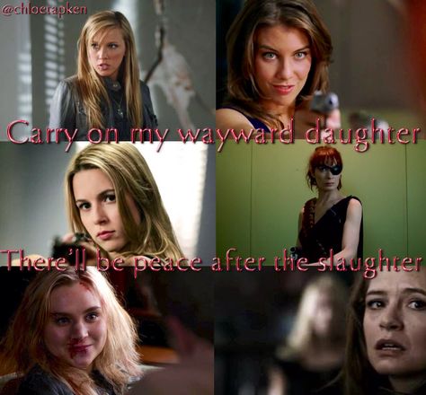 My supernatural edit (@chloetapken) "carry on my wayward daughter there'll be peace after the slaughter" Wayward Sisters, Wayward Daughters, Jensen And Misha, Supernatural Cast, Supernatural Fandom, Superwholock, Oh My, Doctor Who, Supernatural