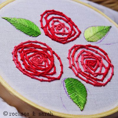 How to do the Coral Stitch - Sarah's Hand Embroidery Tutorials Coral Stitch Embroidery Design, Embroidery Coral, Coral Stitch, Sue Spargo, Embroidery Stitches Beginner, Embroidery Leaf, Embroidery Lessons, Chain Stitch Embroidery, Stitch Flowers