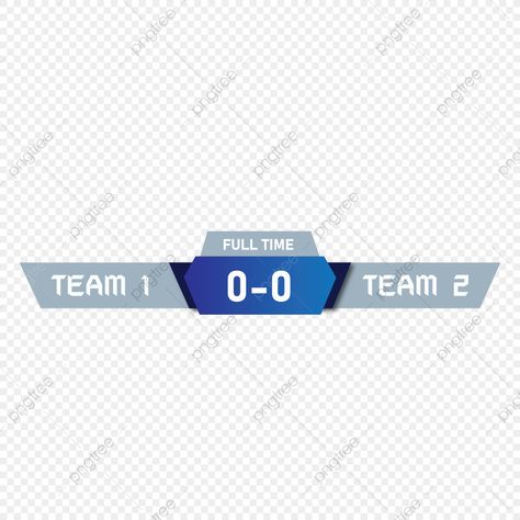 Scoreboard Design, Soccer Scoreboard, Football Scoreboard, Vector Art Design, Team 2, Retro Football, Soccer Player, Football Match, Vector Png