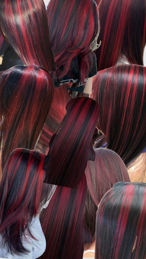 Red Hair Looks, Skunk Hair, Hairstyle Examples, Red Hair Inspo, Hair Inspiration Long, Hair Color Streaks, Hair Streaks, Dyed Hair Inspiration, Hairstyles For Layered Hair