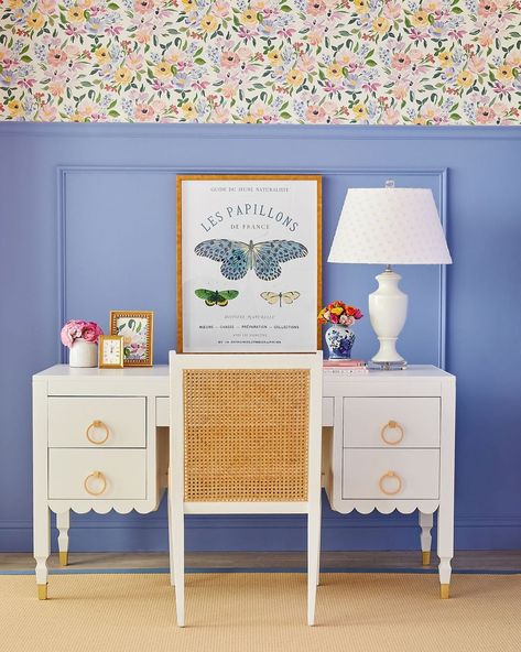 School might be out for summer but it’s the perfect season to get organized and inspired for fresh, new ideas! Shop art, accents, and more… Scalloped Desk, Hangout Room, Caitlin Wilson, 20 Weeks, Kids' Desk, White Dove, Apartment Life, College Apartment, White Desks