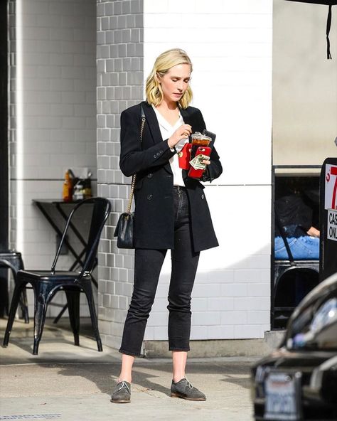 Tvdu Cast, King Outfit, Candice Accola, Celebrity Closet, Candice King, King Fashion, Caroline Forbes, Stylish Work Outfits, Black Suit