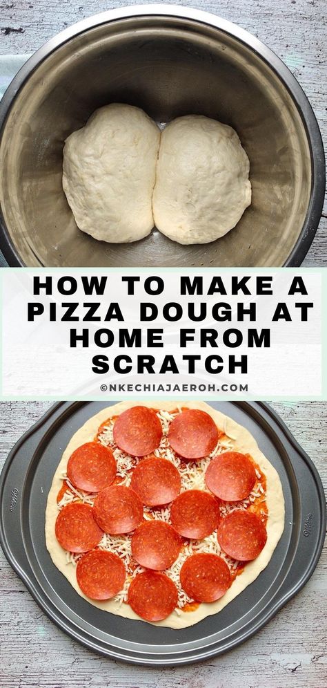 Quick Homemade Pizza Dough from Scratch - Nkechi Ajaeroh How To Make Dough For Pizza, Homemade Pizza With Store Bought Dough, Quick Homemade Pizza Dough, How To Freeze Homemade Pizza Dough, Oo Pizza Dough Recipe, Quick Pizza Dough Recipe Instant Yeast, Dinner Schedule, Pizza Dough Recipe Quick, Pizza Dough From Scratch