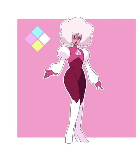 Su Redesign, Pink Diamond Redesign, Diamond Gemsona, Steven Universe Diamonds, Steven Universe Pink Diamond, Pink Diamond Su, Steven Universe Pictures, Human Pikachu, Steven Universe Diamond