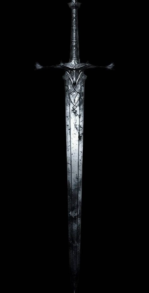 Black Swords Fantasy, Swords Wallpapers, Swords Aesthetic, Wedding Swords, Artwork Reference, Black Panther Cat, Iphone Themes, Castle Ruins, Dark Fairy