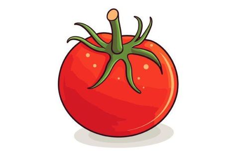 Tomato Clipart Cartoon Tomato, Tomatoes Illustration, Tomato Clipart, Tomato Vector, Tomato Illustration, Tomato Sticker, Tomato Vector Illustration, Printable Illustrations, Food Illustration