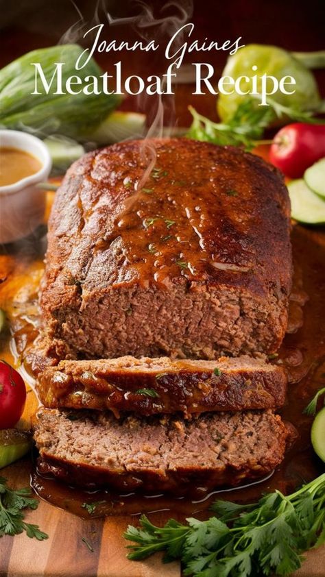 Recreate Joanna Gaines' Famous Meatloaf Recipe in your own kitchen. A comfort food classic that's sure to become a family favorite! Joanna Gaines Dutch Oven Recipes, Joanna Gaines Meatloaf Recipe, Joanna Gaines Farmhouse Recipes, Meatloaf Recipe Easy, Gains Recipes, Magnolia Recipes, Farmhouse Food, Tasty Meatloaf Recipe, Beef Meatloaf Recipes