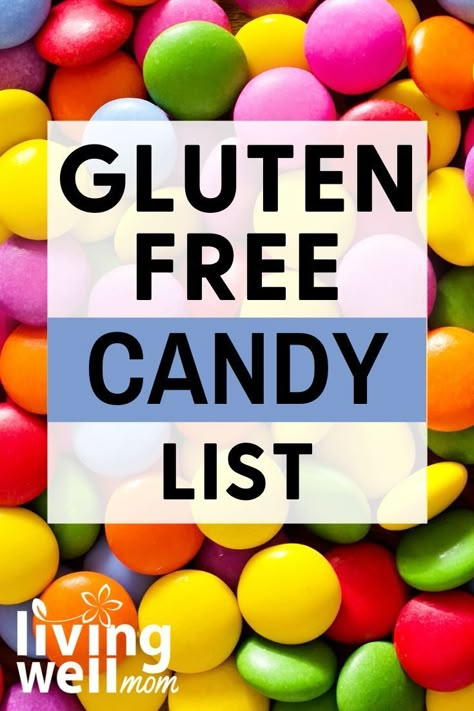 Gluten Free Candy List, Gluten Free Halloween Candy, Gluten Free List, Celiac Diet, Gluten Free Food List, Menu Sans Gluten, Gluten Free Halloween, Gluten Free Info, Celiac Recipes