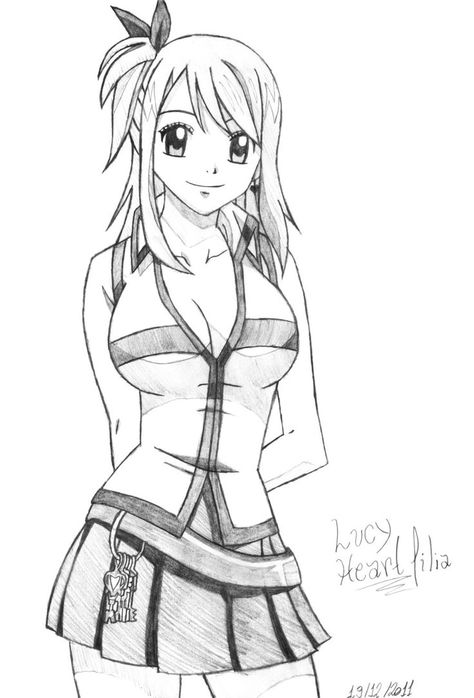 Lucy Heartfilia by Kite-ofTheAzureFlame Lucy Heartfilia Tattoo, Lucy Heartfilia Drawing, Lucy Heartfilia Manga Panel, Lucy Heartfilia Sketch, Lucy Heartfilia Zodiac Forms, Lucy Heartfilia Sagittarius Form, Fairy Tail Drawing, Best Anime Drawings, Fairy Tail Lucy