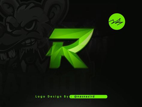 R Gaming Logo by Nasir Uddin on Dribbble Gaming Logo Design, Logo Design Letter, R Logo, Gaming Logo, Letter Logo Design, Text Logo, Minimalist Logo, Creative Designs, Global Community