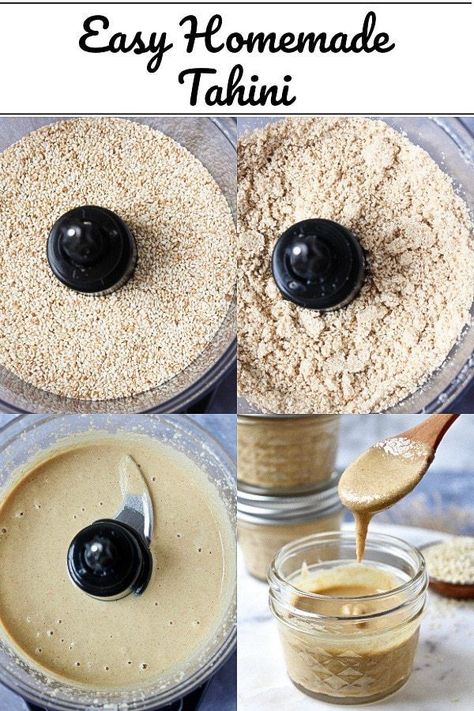 Learn how to make tahini at home using 2 ingredients in 2 simple steps. Home Made Tahini Recipe, How To Make Tahini At Home, Make Tahini, How To Make Tahini, Hummus Pita, Continental Food, Diy Salad, Vegan Staples, Homemade Tahini