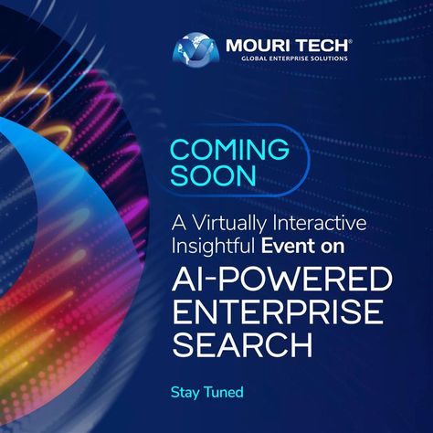 Explore the latest trends and innovations in Enterprise Search space.

Join MOURI Tech’s upcoming webinar, powered by Sinequa.

Watch this space for updates!

https://bit.ly/sinequa-webinar

#MOURITech #ai #sinequa #transformations #webinar #staytuned Webinar Design, Presentation Maker, Interactive Presentation, How To Motivate Employees, Career Counseling, Sales Training, Workplace Safety, Watch This Space, Free Webinar