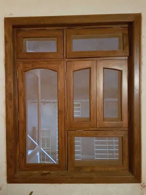 Wooden window design Wooden Window Frames Interior Design, Window Wood Design, Front Window Design Indian, Wooden Window Design Indian, Wood Window Design, Wood Window Design Modern, Indian Window Design, Building With Wood, Front Window Design