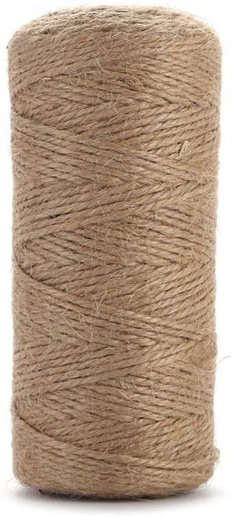 Amazon.com : Jute Twine String Hemp Rope - 328 Feet 0.08 inches 3ply Natural Burlap Cord Rolls for DIY Crafts, Decoration, Bundling, Packing, Gifts, Artworks, Gardening Applications, Pack of 1 : Office Products Hemp Rope, Natural Diy, Jute Twine, Twine, Burlap, Rolls, Gifts