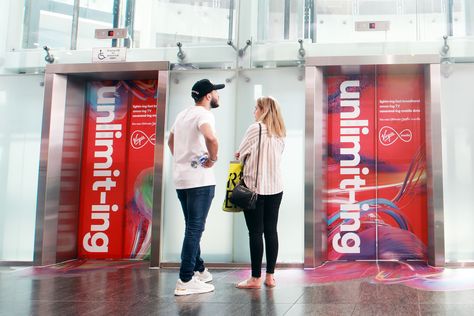 Office Wall Graphics, Conference Branding, Elevator Interior, Elevator Design, Door Poster, Door Wraps, Elevator Door, Lift Design, Workspace Design