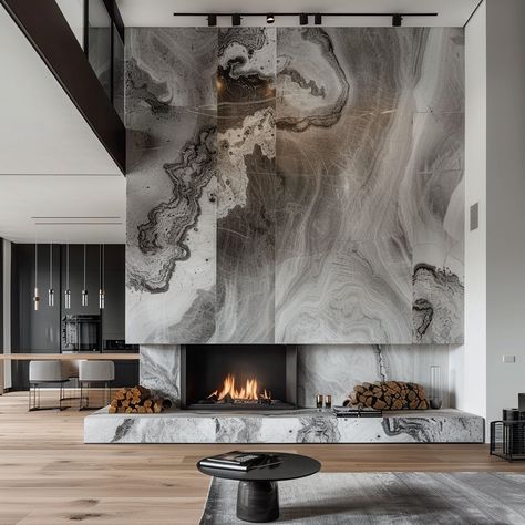 Ecosapiens | Transform your living space into a timeless sanctuary with our marble-inspired fireplace. Crafted with precision, the fireplace seamlessly… | Instagram Marble Fireplace, Marble Fireplaces, The Fireplace, Marble Wall, Fireplace Wall, Intricate Patterns, Classic Elegance, Home Remodeling, Focal Point