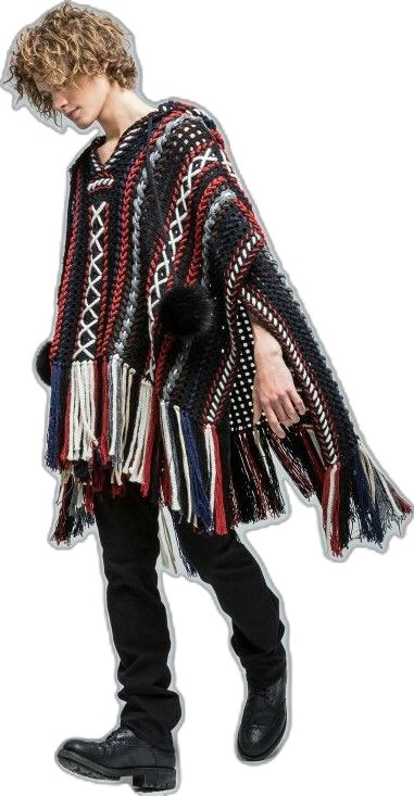 Ponchos For Men, Ranger Uniform, Poncho Men, Poncho Outfit, Knitting Poncho, Mens Trendy Outfits, Mode Boho, Vintage Hoodies, Look Vintage