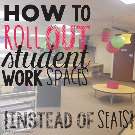 How to Roll Out Student Work Spaces {alternative seating} Alternative Classroom Seating, Alternative Classroom, Alternative Seating Classroom, Flexible Seating Classroom, Beginning Of Kindergarten, Classroom Arrangement, Alternative Seating, 21st Century Classroom, Classroom Seating