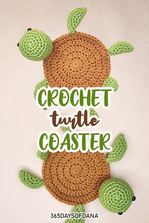 Crochet Turtle Coaster, Turtle Coaster, Crochet Turtle Pattern, Crochet Potholder Patterns, Crochet Coasters Free Pattern, Free Pattern Crochet, Coaster Pattern, Quick Crochet Patterns, Crochet Coaster