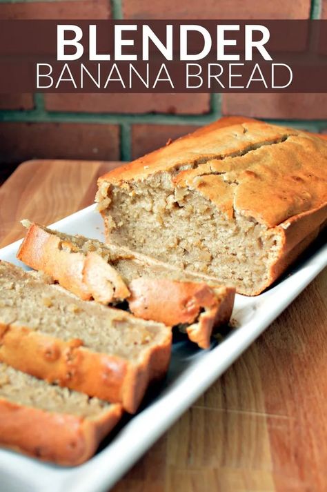 Banana Sweets, Blender Banana Bread, Bread Background, Homemade Banana Bread, Summer Sweets, Make Banana Bread, Dessert Dips, Bulk Food, Blender Recipes