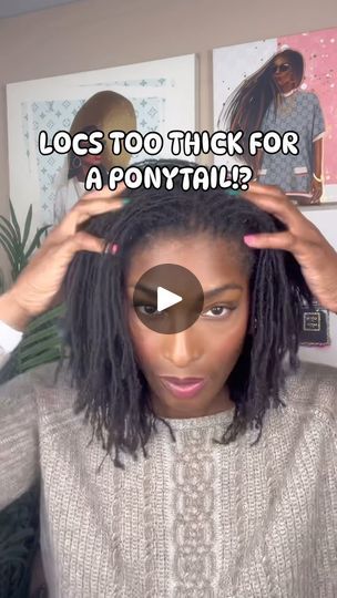 Locs In A Ponytail, Loc Ponytails, Loc Ponytail Styles, Locs Ponytail, Loc Ponytail, A Ponytail, Sisterlocks, Ponytail Styles, 1k Views