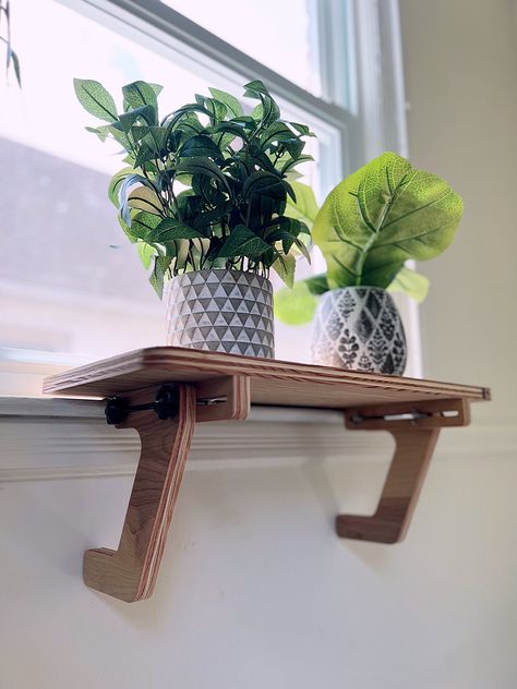 "22\"x10.5\" |Non-slip support legs, Oak Window Perch, Plant Shelf, Flower Shelf, Hanging Shelf, Window Sill Shelf Extension, No Drilling 💛Installation: As long as the window has grooves, it can be installed, and there is no need to punch holes.  there are adjustable support pieces at the bottom that can fit the product to any shape of the wall. (the adjustable support piece can be moved within 6 in Suitable.) 💛Installation type: 1. Velcro tape You only need to tear the velcro tape to paste it Hanging Shelf Window, Window Ledge Extension, Plant Shelf By Window, Small Window Plant Ideas, Window Sill Shelf For Plants, Hanging Shelves In Kitchen, Window Sill Extender For Plants, Plant Shelf Under Window, Diy Window Sill Plant Shelf