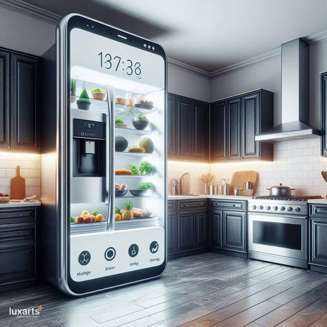 Phone Fridges 📱❄️🍺 #PhoneFridges #TechCooling #RefreshInnovation Stay connected and refreshed with Phone Fridges. These innovative fridges feature compartments for both your gadgets and your favorite beverages. Elevate your tech-savvy lifestyle with Phone Fridges, where every drink is as cool as your latest gadget. 🌟🥤📱 https://luxarts.net/phone-fridges/ Instagram Phone, Kitchen Tech, Dream Kitchens, Frog Art, Tech Savvy, Latest Gadgets, Futuristic Technology, Stay Connected, Modern Kitchen Design