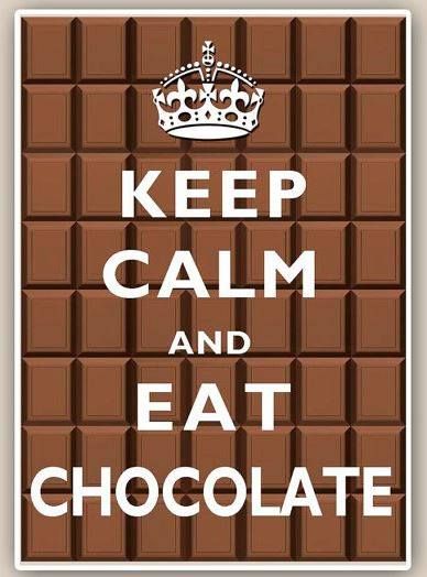 Enjoying your Valentine's Day #Chocolate? Don't feel too guilty!  Our Creative Director Scott-Vincent Borba says "Chocolate is rich in vitamin A (antioxidants, thickness, strength), riboflavin (B2 = growth), thiamine (B1 = shine, strength, growth), potassium (stimulates growth), phosphorus (prevent hair loss), magnesium (strength and growth), so chocolate can leave hair strong and glossy.” Chocolate Poster, Calm Poster, Keep Calm Pictures, Keep Calm Signs, Keep Calm Carry On, Calm Art, Keep Calm Posters, Motivation Positive, Chocolate Art