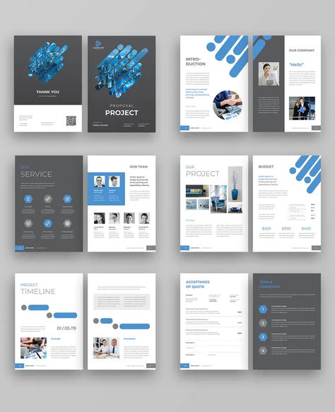 Rfp Design Layout, Professional Document Design, Company Proposal Design, Business Document Design, Rfp Design, Business Proposal Design, Free Business Proposal Template, Company Brochure Design, Proposal Brochure