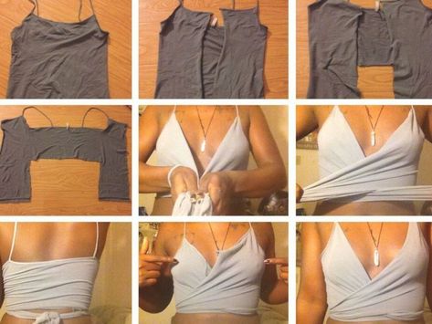 DIY WRAP CROP TOP ❤️ #diycroptop Diy Geometric Decor, Sew Crop Top, Diy Crop Top, Diy Wrap, Your Mum, Carpentry Diy, Shoe Lace Tying Techniques, Summer Dresses For Wedding Guest, Pattern Steps